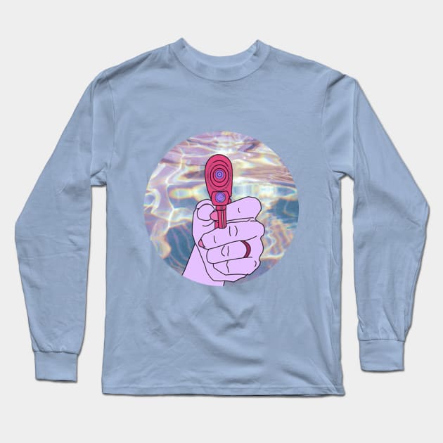 Toy Gun Long Sleeve T-Shirt by cosmiccamie